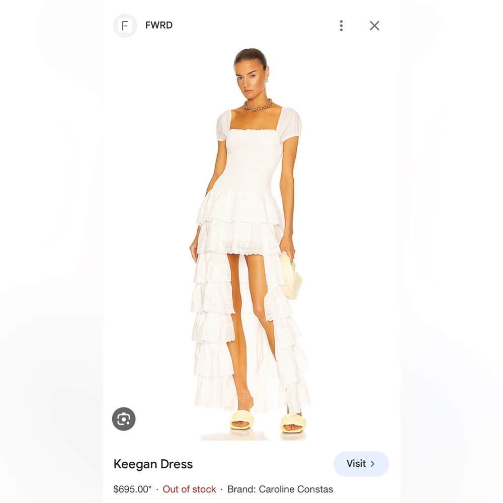 Caroline Costas “Keegan” high-low dress